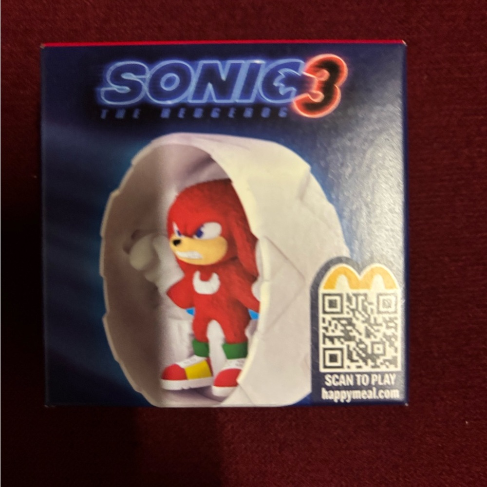Sonic 3 Knuckles McDonald’s Toy